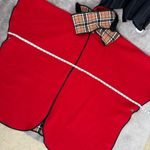 VINTAGE DAVID BARRY Red Reversible Wool Cape Size undefined Photo 7