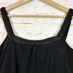 Diane Von Furstenberg  Women Black Silk Blend Sequin Trim Tank Top Sz L Gothic Photo 8