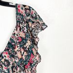 LULUS Charmed I’m Sure Green Floral Print Front Back V Photo 6