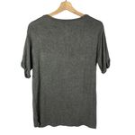 American Eagle  AEO Soft & Sexy Plush Gray Knit Pocket Front T-Shirt S Photo 1