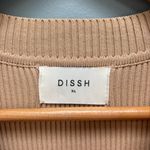 Dissh Maxi Short Sleeve Ribbed Knit Dress Nude XL Tan Photo 9