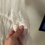 Cream colored lace sheer cardigan Size L Photo 6