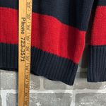 Brandy Melville John Galt  Womens Sweater Red Blue Striped Cotton Knit One Size Photo 4