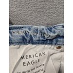 American Eagle Jeans Womens Size 12 Blue Destressed Curvy 90s Straight Whiskers Photo 15
