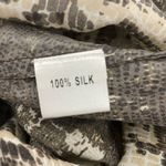 Roberta Freymann Anthropologie Silk Animal Print Tunic Dress XS Blue Brown Blue Photo 11