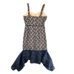 J.O.A Revolve Dressed Like A Daydream Navy Blue Lace Midi Cocktail Dress Size S Black Photo 7