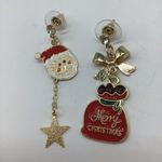 New Christmas SantaClaus gift bag fashion earrings Red Photo 14