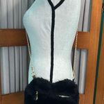 Adorable Black Faux Fur Shoulder Bag Photo 0