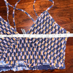 Anthropologie By  Geo Pattern Cropped Ruffle Strappy Tank Top Photo 4