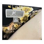 JM Collection  Black and Yellow Floral Tunic Dress Size M Photo 2