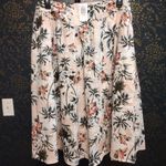 Torrid NEW Midi Poplin High Waist Skirt Trop Palm Tree Photo 0