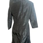 Oscar de la Renta  silk taffeta black structured gown with train Sz 12 Photo 1