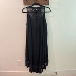 Joyfolie Black Delphinne Sleeveless High Low Lace Midi Dress Small Photo 8