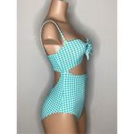 Anthropologie New. WET brand gingham swimsuit. Large. Retails $168 Photo 6