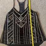 EXPRESS Velvet and Sequin Spaghetti Strap Razor-Back Tank Top Photo 5