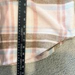 Barbie Jacket Womens Small Pink Plaid Shacket Flannel Graphic Cozy Holiday Y2K Photo 11