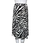 White House | Black Market White House Black Market Skirt Womens XS Black White Zebra Midi Edgy Rocker Photo 3