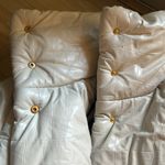 NANUSHKA Cream Hide Puffer Vegan Leather Jacket Photo 2