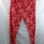 LuLaRoe Tall Curvy L Red Pink Hearts Leggings Photo 3