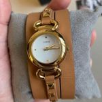 Guess NWT  Leather Wrist Gold Studs Watch Photo 0