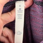 Lululemon High Rise Crop Leggings 21" Luon Diamond Jacquard Magenta Size 6 Photo 8