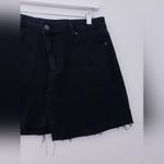 Paige AFIA Mini Skirt Denim Vintage Noir Photo 2