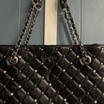 Jessica Simpson Women's Black Tote Shoulder Bag - 18" W x 13" H Purse Pearl Stud Photo 2