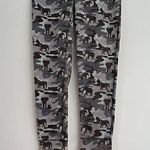 Ivory Ella Camo Slim Fit Jogger Pants Gray Olive Distressed Pull On Drawstring Photo 4