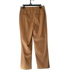 House of Harlow 1960 Tan Vegan Faux Leather High Rise Waist Pants size 10 Photo 3