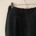 NWT Saloni Women's size 6 Black Wide Tailored Cady Trousers Pleated Business Photo 7