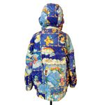 Dolls Kill  Care Bears Puffer Jacket Quilted Hooded Rainbow Y2K Rave Sz XS Photo 8