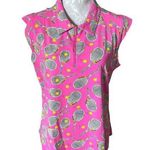 Ibkul Womens Athletic Shirt Top Tennis Sleeveless Pink UPF 50+ XXL Photo 0