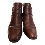 Bally Bickford Brown Leather Ankle Strap Boots Size 5½ M Made in Italy Photo 6