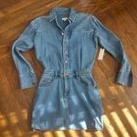 Pilcro  by Anthropologie Long Sleeve Denim Shirt Dress Photo 0