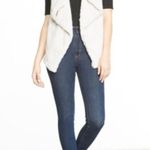 BB Dakota Sherpa Vest Womens XS Cream Fuzzy Open Front Cozy Neutrak Minimalist Photo 1