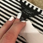 Topshop White and black striped wrap around dress  Photo 3