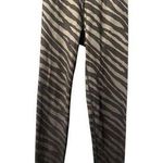 Aerie Gray Zebra Print High Rise Leggings, Medium Photo 0