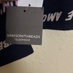 Blue and Pink Pajama Set with Playful Text Design Size M Photo 3