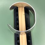 Handstamped Reach for the Stars Silver Tone Cuff Bracelet Photo 5