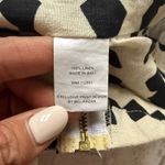 Anthropologie Bel Kazan Linen Sleeveless Bow Print Top Chic Minimalist Sz XS Black Photo 4