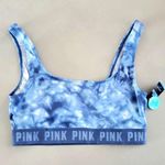 Victoria's Secret NWT!  Pink Gym Ultimate Sport Bra Tie Dye Blue Photo 0