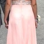 Faviana Pink and Silver Prom Dress Photo 1