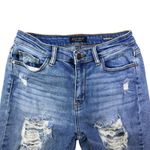 Judy Blue Boyfriend Fit Distressed Ripped Light Wash Denim Jeans Size 27 Photo 2