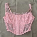 Victoria's Secret  Soft Pink Lace Corset Top Photo 0