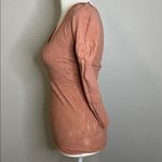 Free People  Intimately Scoopneck Lace Pattern Long Sleeve Shirt Size XS/S Photo 3