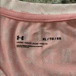 Under Armour  Women’s Loose Fit Light Pink V-Neck Logo T-Shirt XL Photo 5