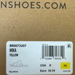 Born Mika Sandal Yellow Leather Slip On Slides NIB Size 8 Photo 6