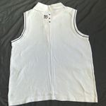 Jamie Sadock White Sleeveless Golf Shirt Size Medium Photo 4