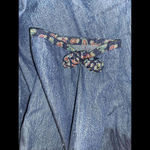 Women's Flared Turtleneck Dress Blue‎ Cotton Blue Size undefined Photo 6