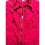 Dress Barn  jacket deep pink zip front sz large Photo 3